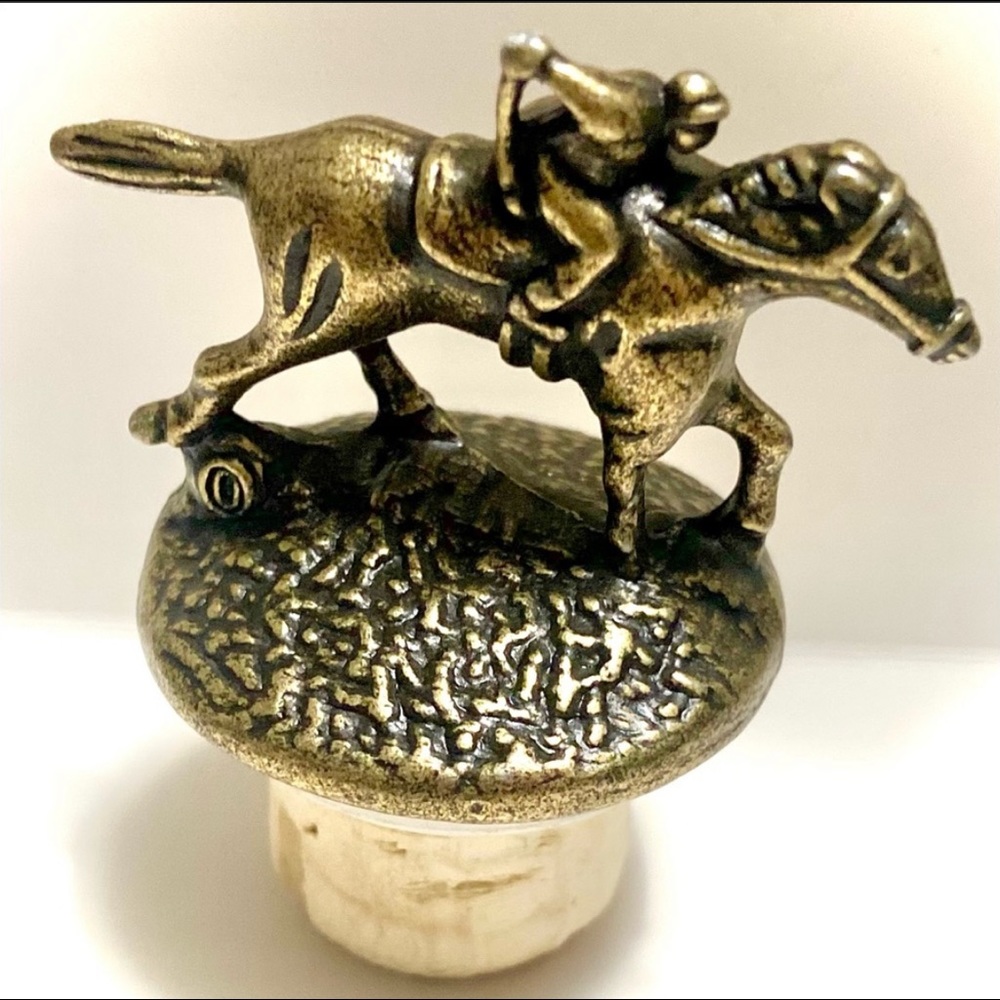 Blanton’s Bourbon "O" horse and jockey Bottle Stopper